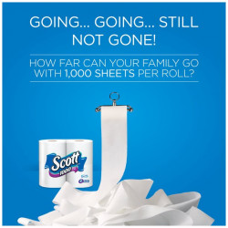 Scott 1000 Toilet Paper, 40 Rolls, 40,000 Sheets
