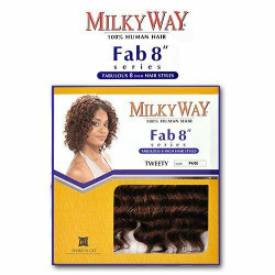 Shake N Go Milky Way Fab 8" Tweety Curl Hair Weave Color