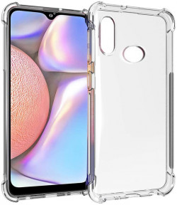 SKTGSLAMY Galaxy A10S Case, Soft TPU Crystal Transparent Slim Shockproof Anti Slip Full-Body Protective Phone Case Cover For Samsung Galaxy A10S (Clear)