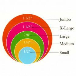 Looks| Snap on Hair Rollers | Small | 14 pcs| Blue|