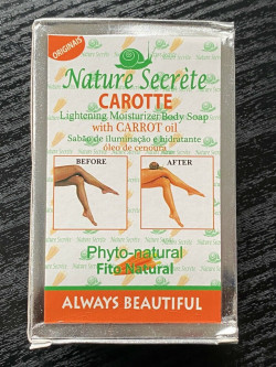 Soap de NATure SECRET and Exfoliating Gommant Carrot Face and Body Soap 350grs