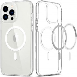 Spigen Ultra Hybrid Mag[Anti-Yellowing Technology]Compatible With MagSafe Designed For IPhone 13 Pro Max Case (2021) - White