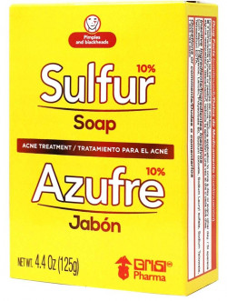 Sulfur Acne Treatment Soap With Lanolin 4.40 Oz Bar