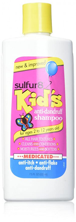 Sulfur8 | Kids Anti Dandruff Shampoo, For Ages 2 -12 Yrs Old, 7.5 Oz