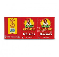 Sun-Maid Raisins Seedless. 1 OZ, 6 CT