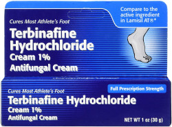 Terbinafine Hydrochloride AntiFungal Cream 1%, 1 Oz