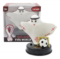 The 2022 Qatar World Cup Mascot LED Table Decoration Football Souvenir Toys Gift