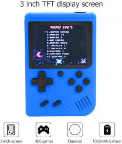 TTSAM Handheld Games Console For Kids Adults Retro FC Video Games Consoles 3 Inch Screen 400 Classic Games Player (Yellow-New)