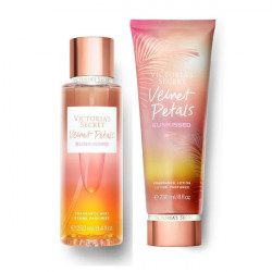 Victoria's Secret Velvet Petals Sunkissed Body Mist & Body Lotion "2-PACK"