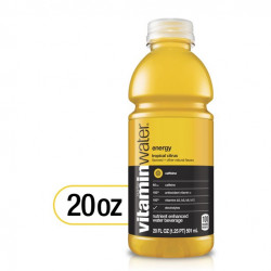 Vitaminwater Energy Electrolyte Enhanced Water W/ Vitamins, Tropical Citrus Drink, 20 Fl Oz